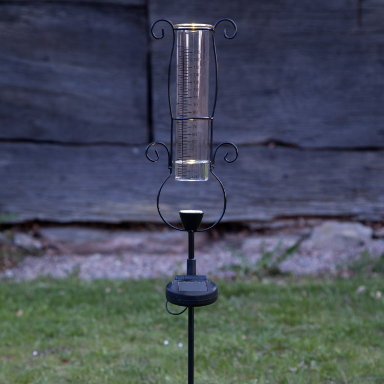 Rain gauge with solar lighting in the group House & Home / Garden at SmartaSaker.se (13977)