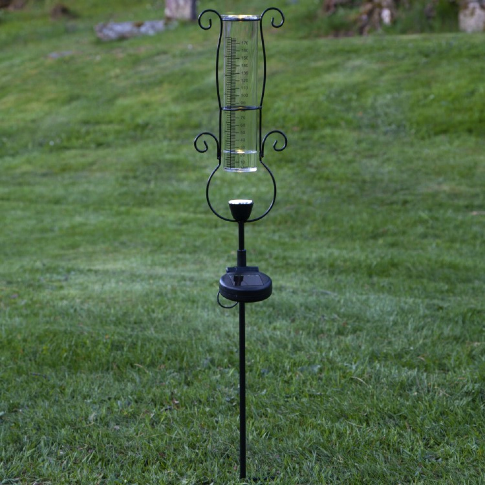 Rain gauge with solar lighting in the group House & Home / Garden at SmartaSaker.se (13977)