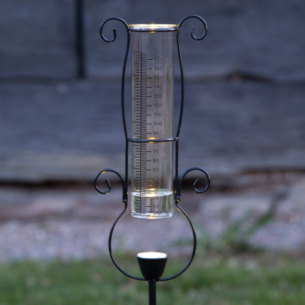 Rain gauge with solar lighting in the group House & Home / Garden at SmartaSaker.se (13977)