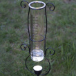 Rain gauge with solar lighting