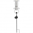 Rain gauge with solar lighting