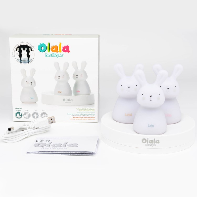 Small night lights 3 pcs - Cuddly animal night light for children