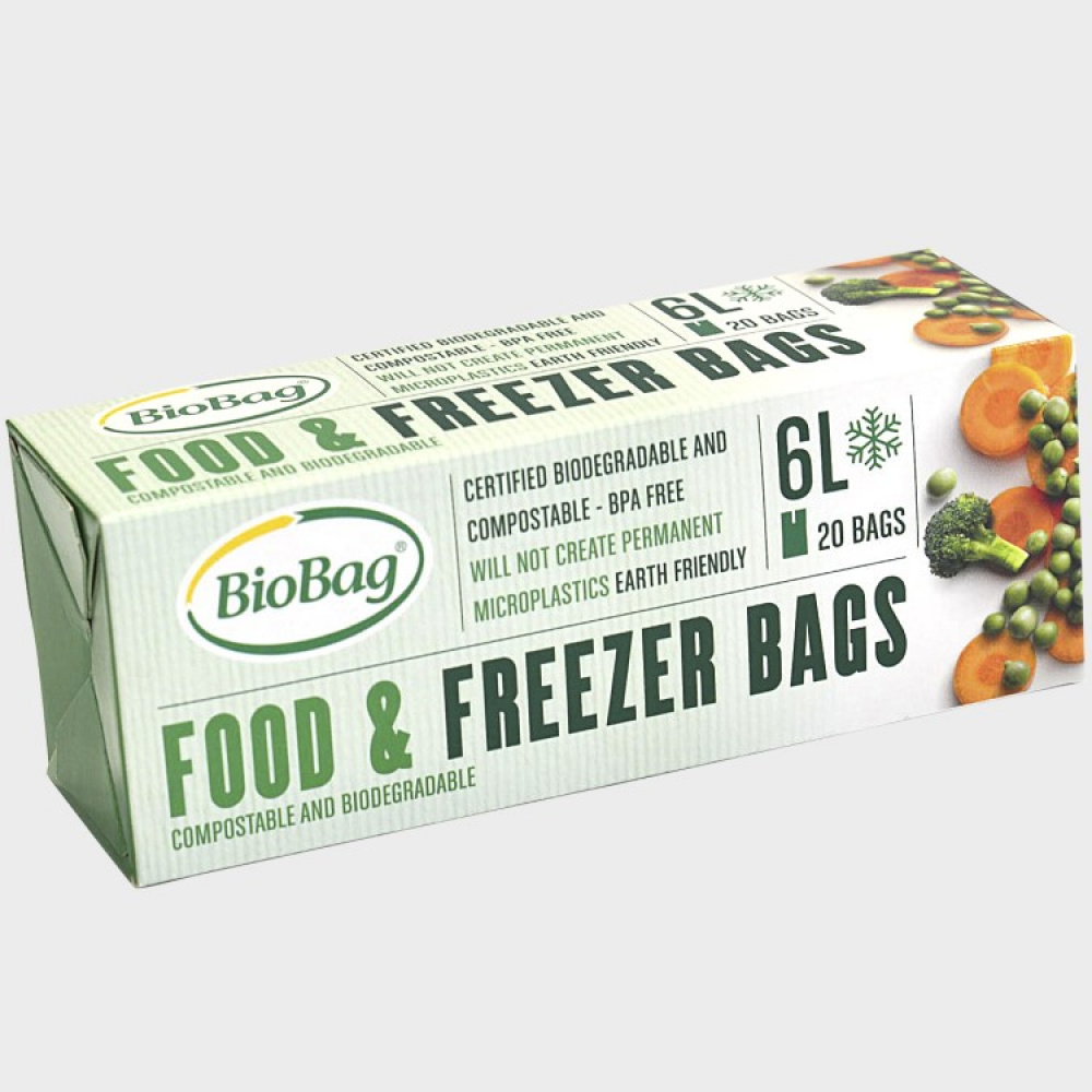 Biobag Resealable Bags, Food Storage - 20 bags