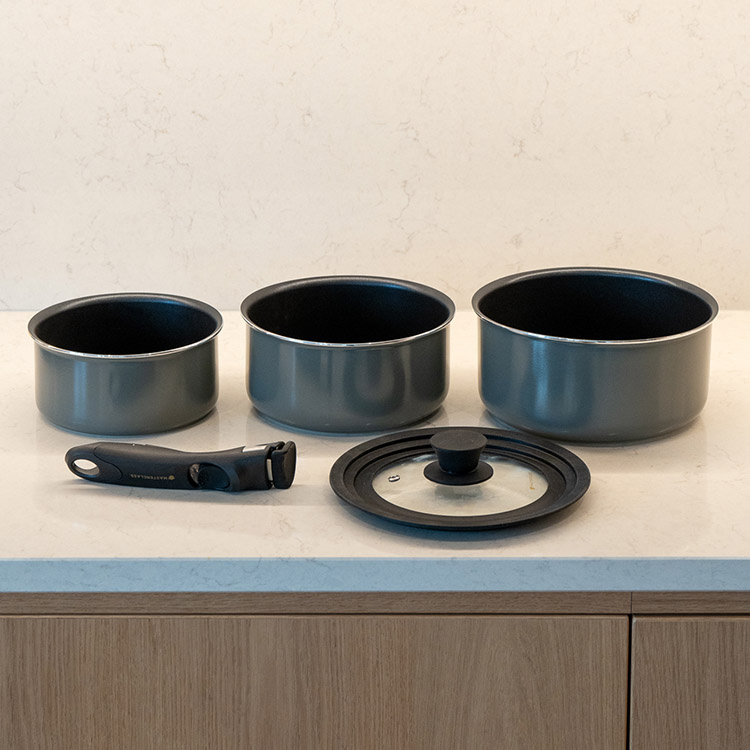 Saucepan set in the group House & Home / Kitchen / Kitchen utensils at SmartaSaker.se (14018)