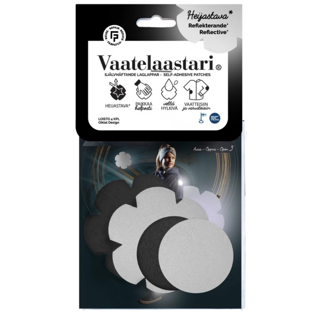 Self-adhesive reflective patches 4 pack, FabPatch in the group Leisure / Mend, Fix & Repair at SmartaSaker.se (14027)