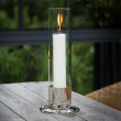 Candle holder with storm glass, Large Candle holder with storm glass, Large