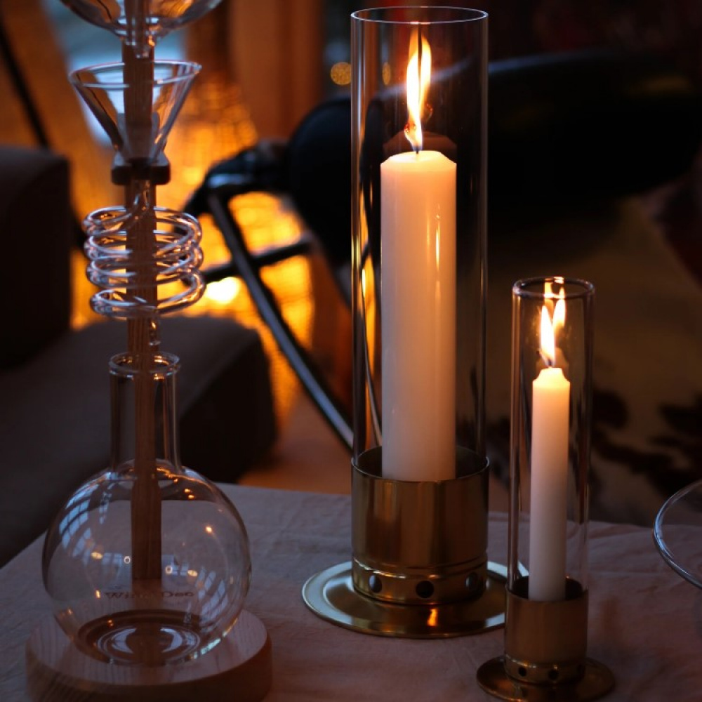 Candle holder with storm glass, Large in the group Lighting / Candlesticks and accessories at SmartaSaker.se (14059)