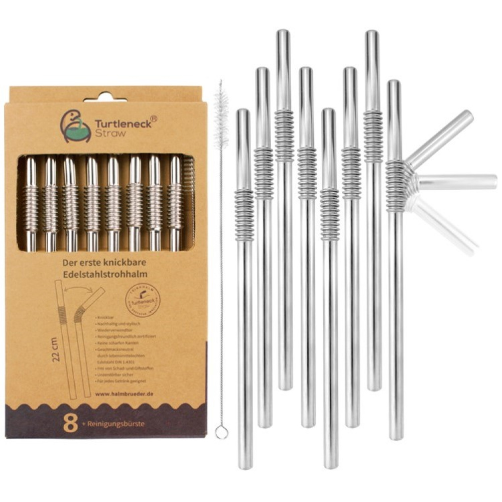 Flexible metal straws in the group House & Home / Kitchen / Beverages at SmartaSaker.se (14087)