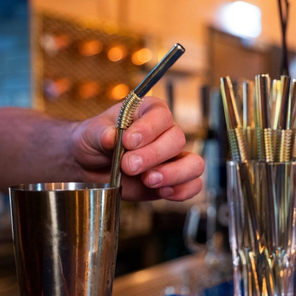 Flexible metal straws in the group House & Home / Kitchen / Beverages at SmartaSaker.se (14087)