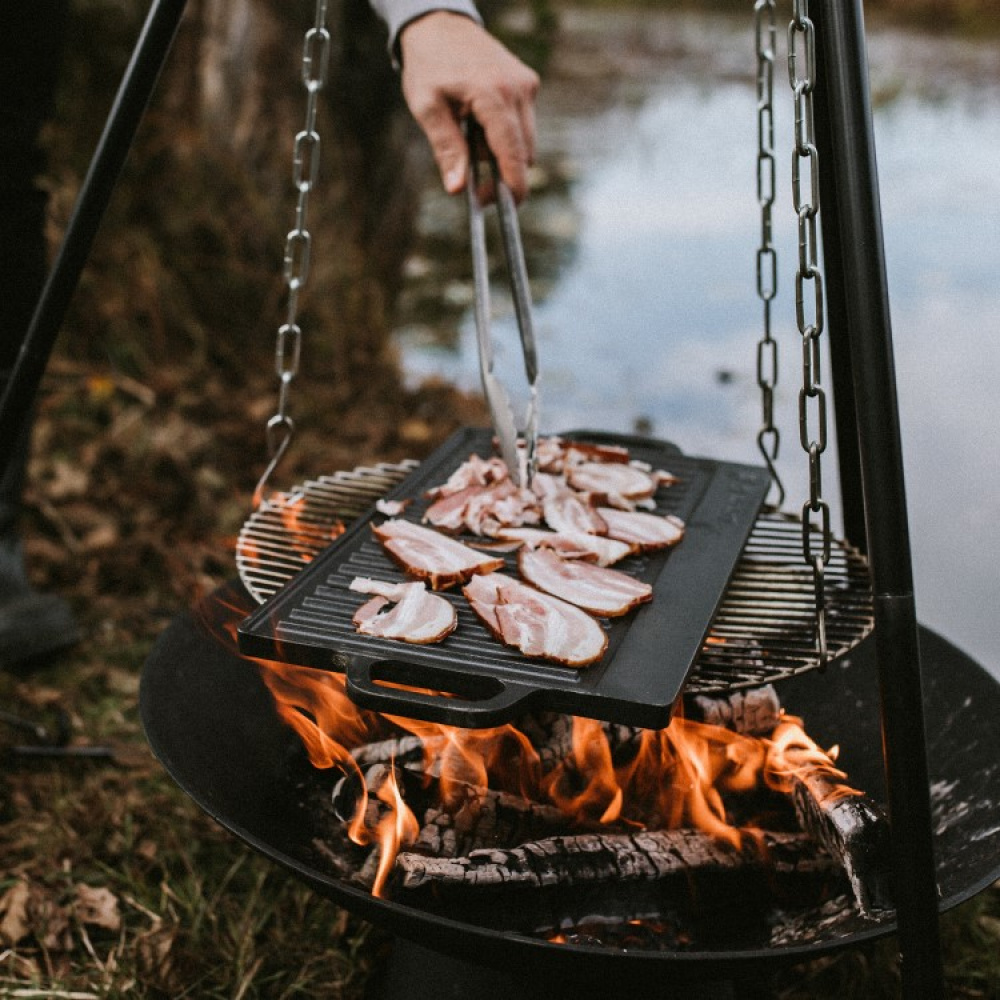 Satake reversible cast iron grill & frying plate in the group House & Home / Grill Stuff at SmartaSaker.se (14090)