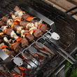 Barbecue skewers with stand