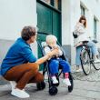 Bicycle seat and pushchair Påhoj