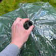 Plastic cover for net umbrella