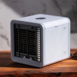 Table fan with cooling effect