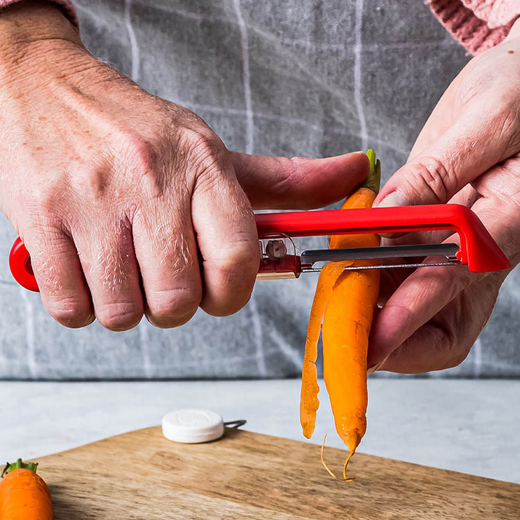 Hytec 4-Pack Potato & Vegetable Peelers – Fun Colours, Easy Clean, Handheld, Free Post