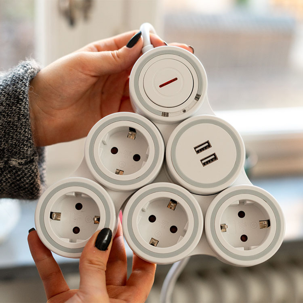 Settable power strip in the group House & Home / Electronics / Cables & Adapters at SmartaSaker.se (14257)