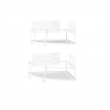 Metal corner shelf 2-pack