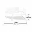 Metal corner shelf 2-pack
