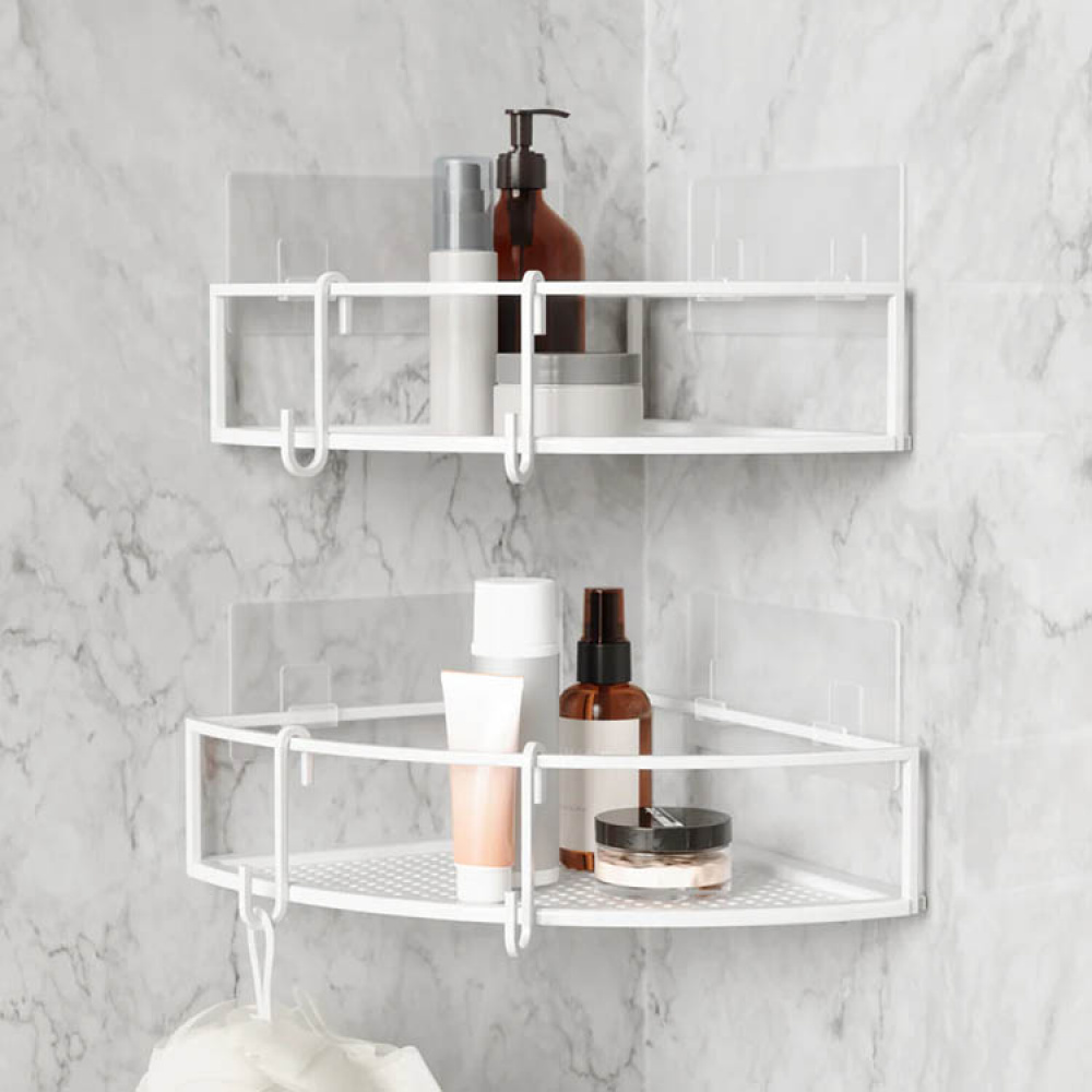 Metal corner shelf 2-pack in the group House & Home / Bathroom / Bathroom storage at SmartaSaker.se (14270)