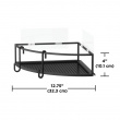 Metal corner shelf 2-pack