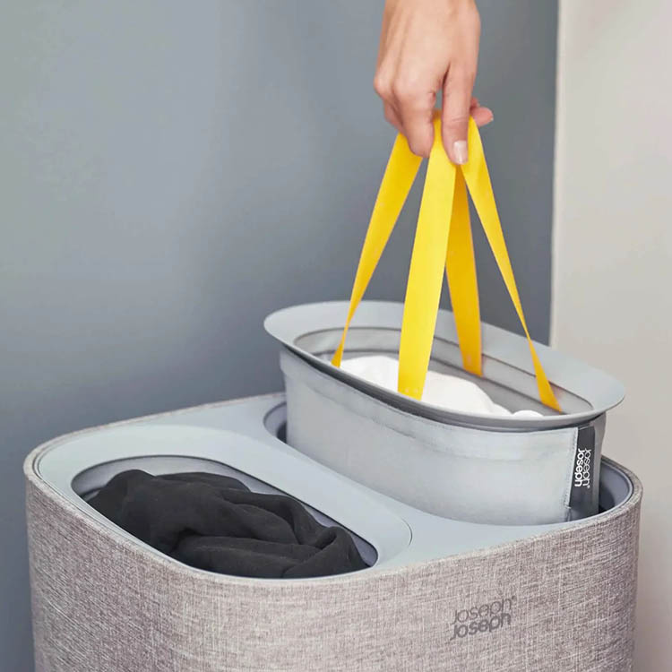 Laundry basket with sorting compartment laundry basket with lid SmartaSaker