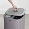 Laundry basket with sorting compartment