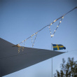 String light with pennants String light with pennants