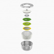 Salad spinner with grater
