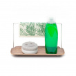 Water resistant tray with dishcloth holder Water resistant tray with dishcloth holder
