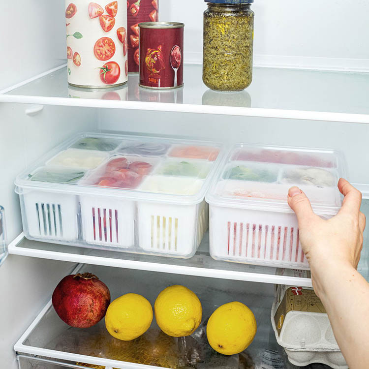 Storage box for the refrigerator 2-pack in the group House & Home / Kitchen / Kitchen decor at SmartaSaker.se (14406)