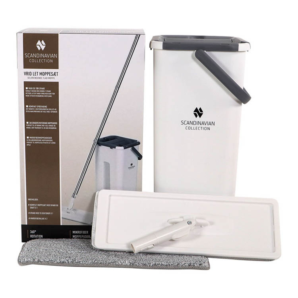 Floor mop and cleaning bucket with wringer in the group House & Home / Cleaning & Laundry at SmartaSaker.se (14407)