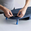 Foldable ironing board with iron storage Foldable ironing board with iron storage