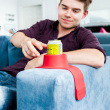 Cup holder for the sofa