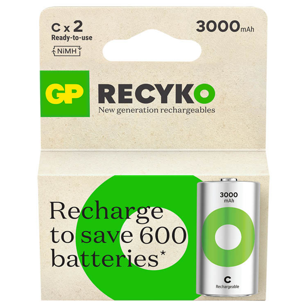 Rechargeable batteries, GP ReCyko in the group / Batteries at SmartaSaker.se (14485)