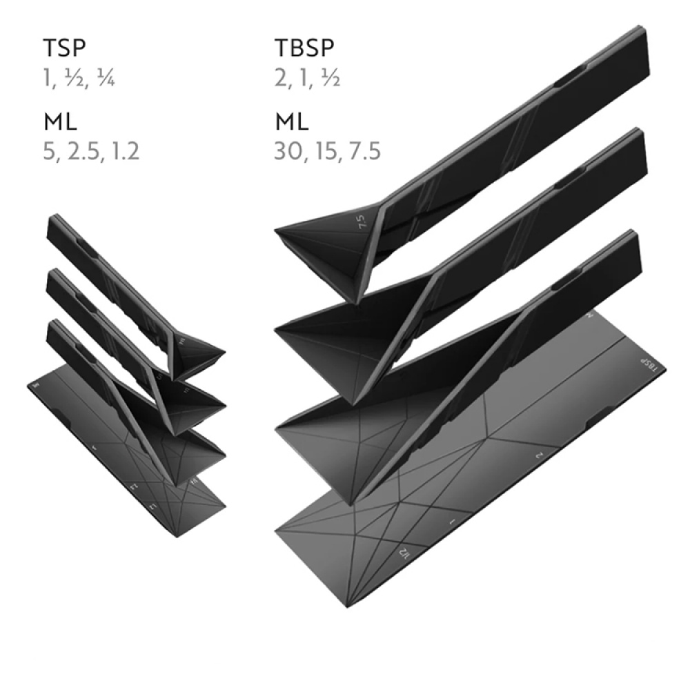 Collapsible measuring kit 2-pack in the group House & Home / Kitchen / Kitchen utensils at SmartaSaker.se (14496)