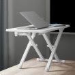 Height-adjustable desk for the table