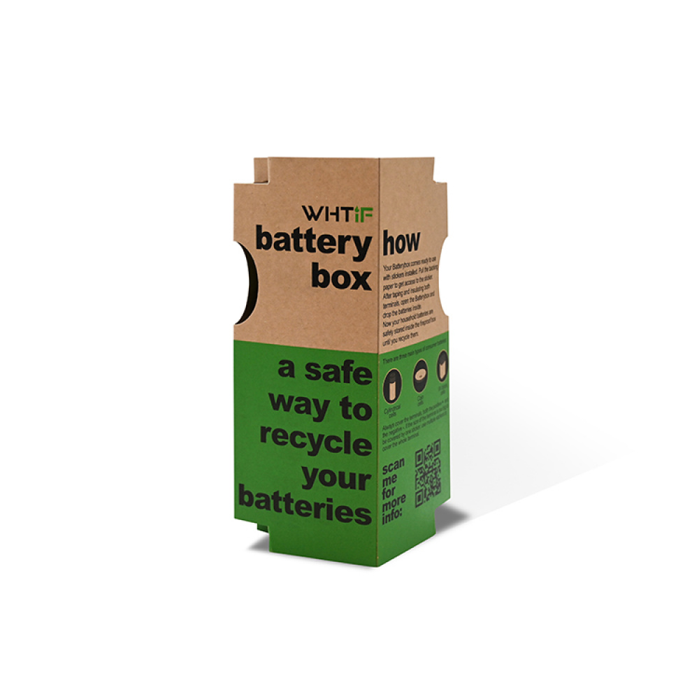 Battery box for recycling in the group House & Home / Sustainable Living / Recycling at SmartaSaker.se (14540)