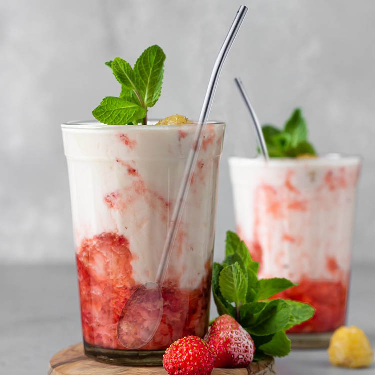 Straws with spoon 4-pack in the group House & Home / Kitchen / Beverages at SmartaSaker.se (14588)