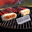 Hot dog bun toaster for the grill Hot dog bun toaster for the grill