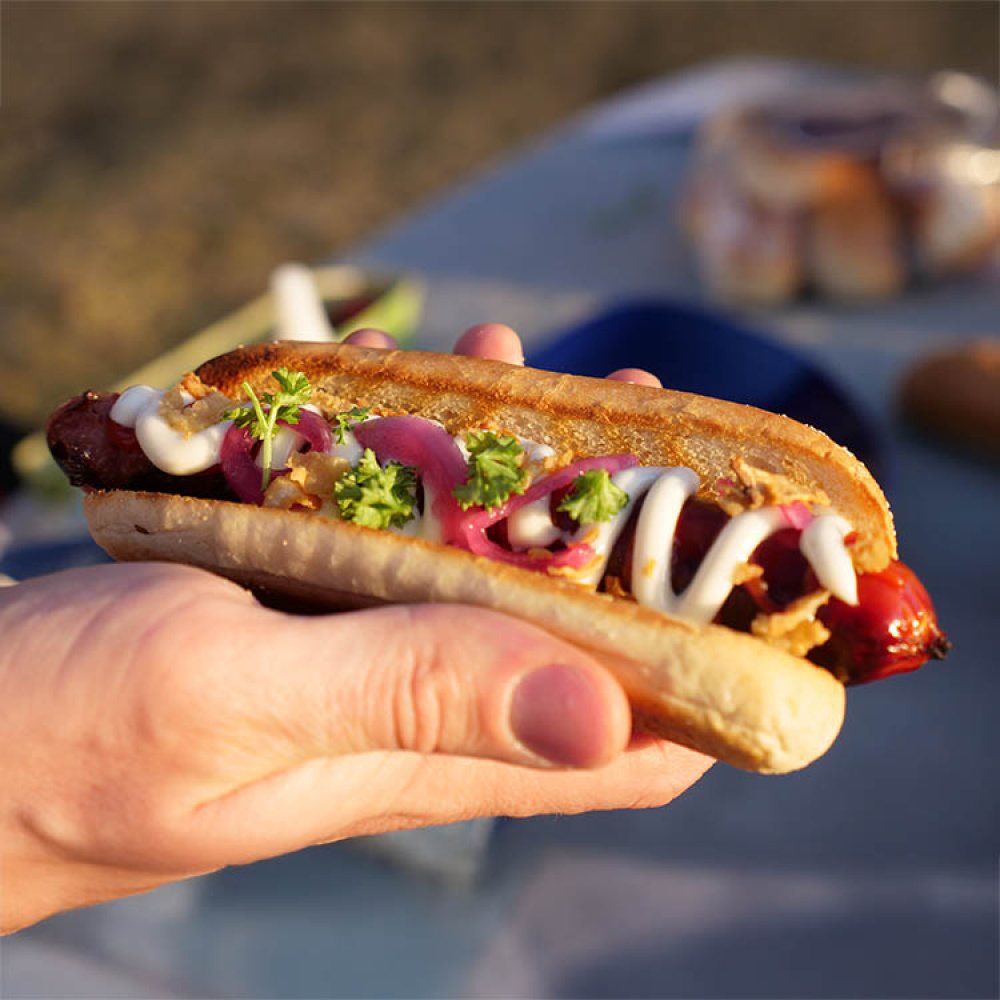 Hot dog bun toaster for the grill in the group House & Home / Grill Stuff at SmartaSaker.se (14609)