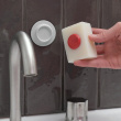 Magnetic holder for hard soap, Soapi