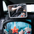 LED mirror for child car seat