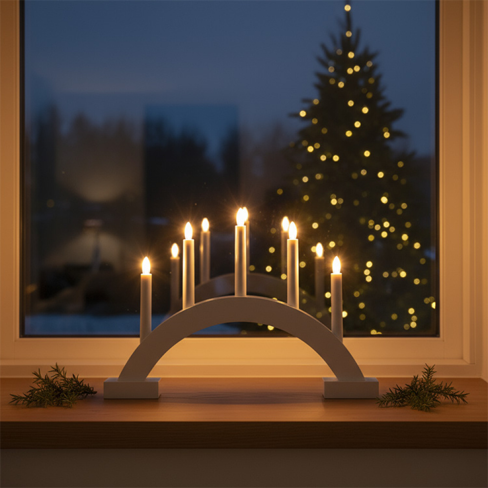 Battery-powered Advent candle holder in the group Advent & Christmas / Christmas lighting at SmartaSaker.se (14657)