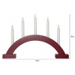 Battery-powered Advent candle holder