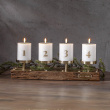 LED Advent candles with numbers