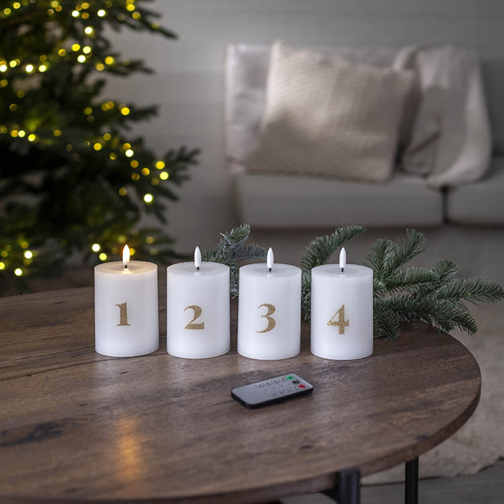 LED Advent candles with numbers in the group Advent & Christmas / Christmas lighting at SmartaSaker.se (14661)