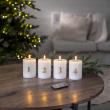 LED Advent candles with numbers
