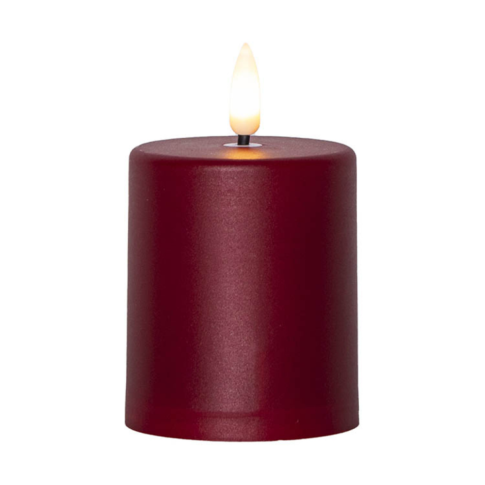 Small block light with twilight sensor, Red in the group Lighting / Outdoor lighting / Pillar candles and lanterns at SmartaSaker.se (14687)