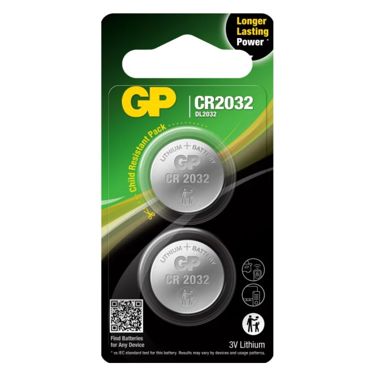 CR2032 battery 2-pack in the group at SmartaSaker.se (14703)