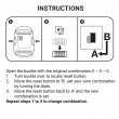 Luggage strap with combination lock, Go Travel